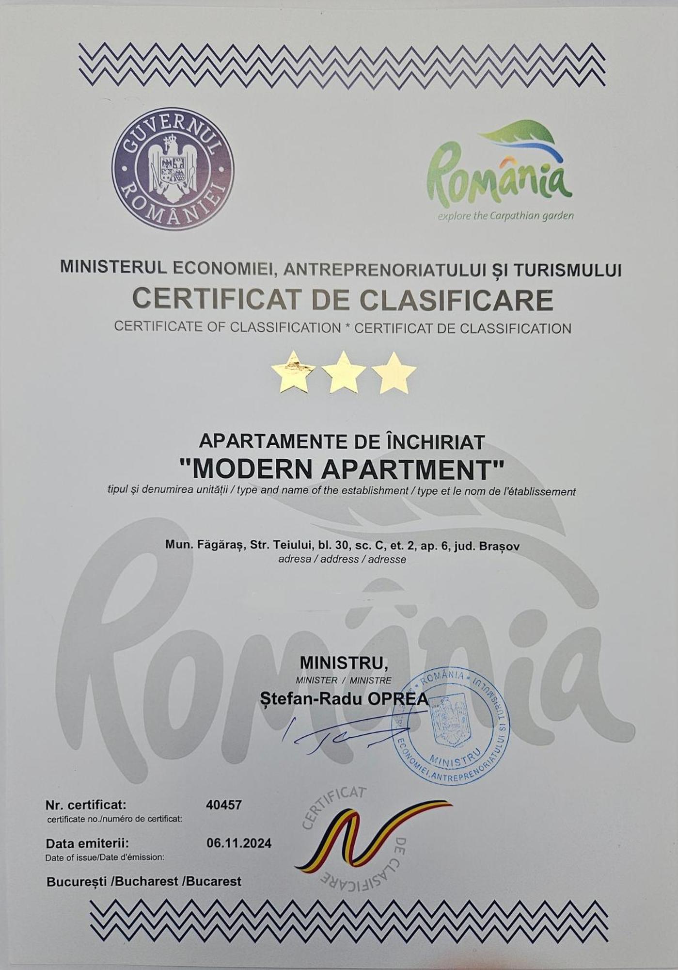 Modern Apartament Făgăraş Zewnętrze zdjęcie